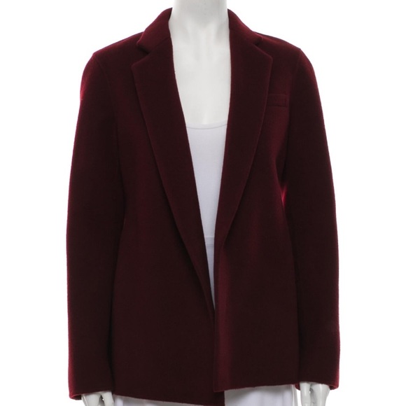 Theory Jackets & Blazers - Theory Cranberry Cashmere/Wool Coat